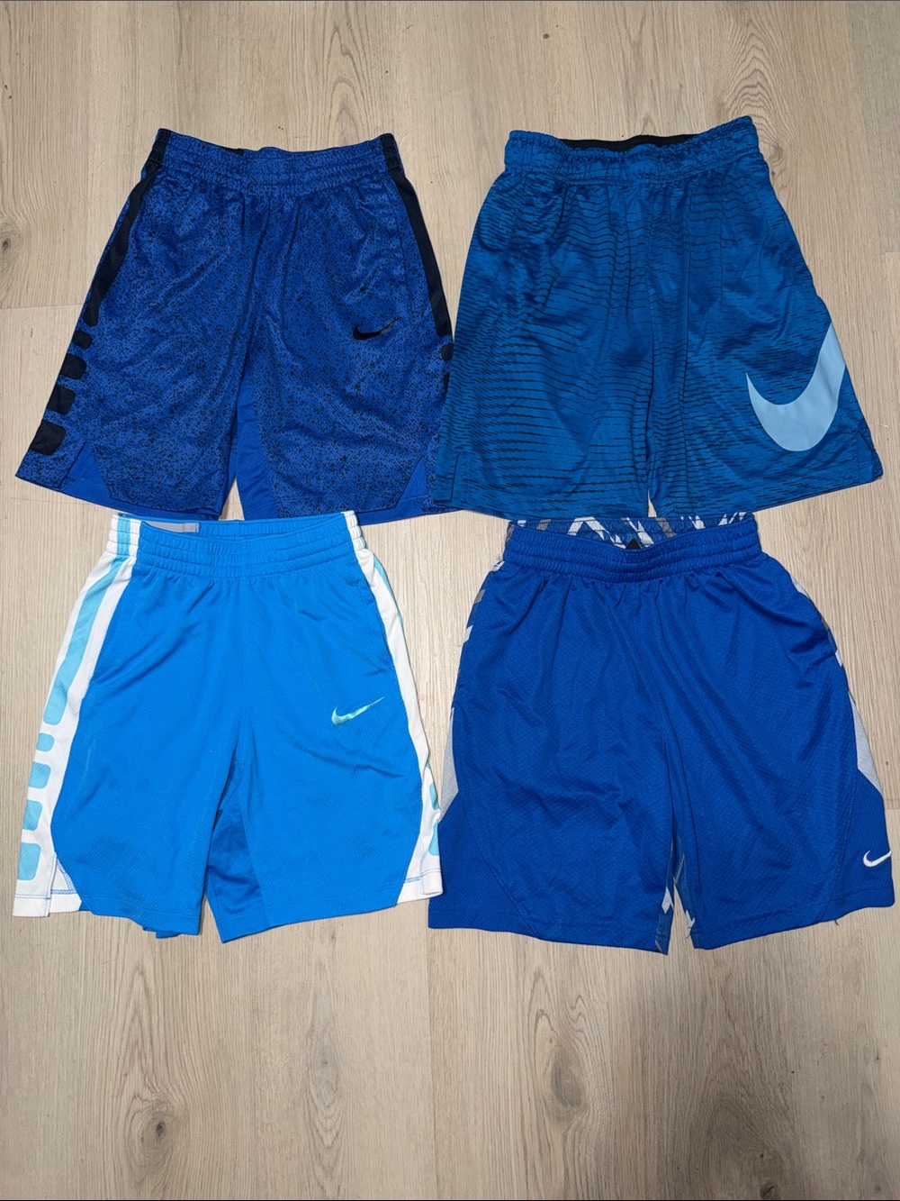 4 lot Boys Nike Dri-fit athletic shorts Sz M